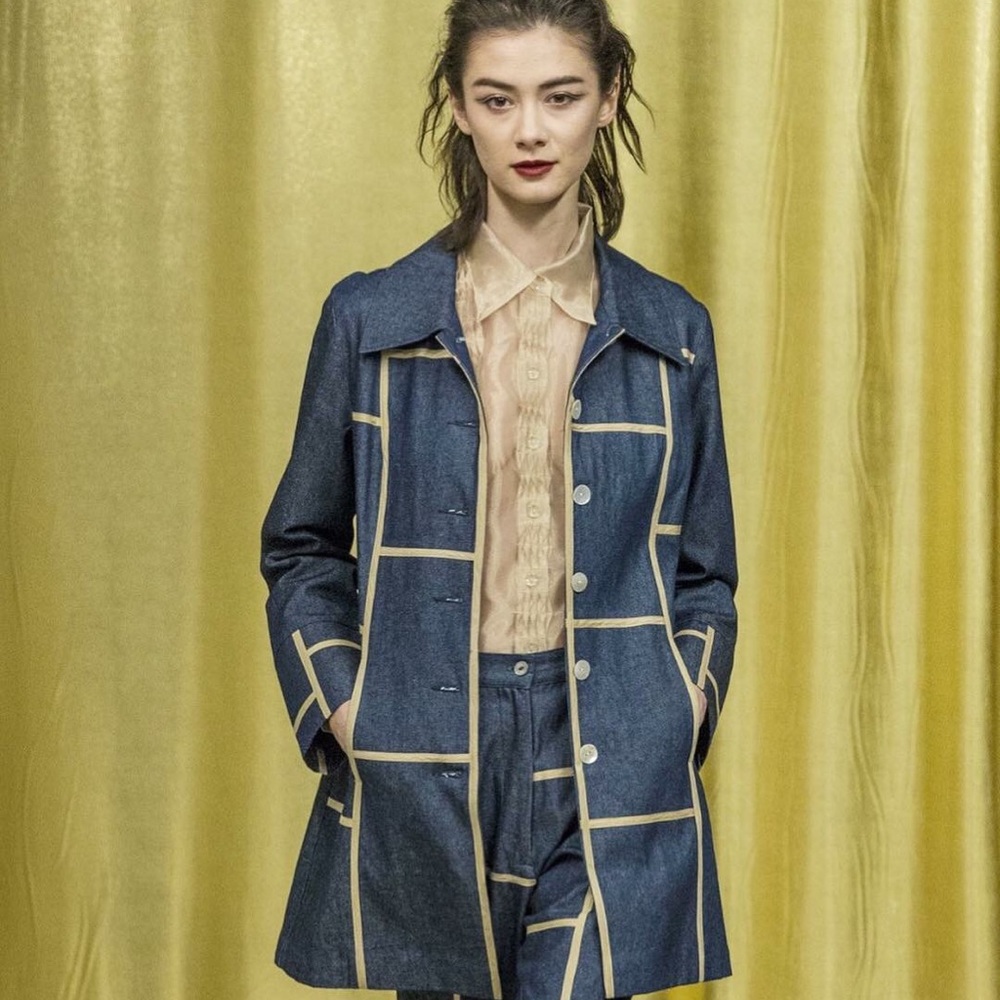 Graphic Denim Suit